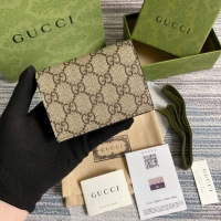 【GUCCI】グッチ ‎658610 ダブルG ミニウォレット ブラック＆エボニー