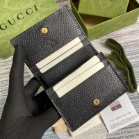 【GUCCI】グッチ ‎658610 ダブルG ミニウォレット ブラック＆エボニー