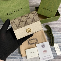【GUCCI】グッチ 658610 ダブルG ミニウォレット ホワイト＆エボニー