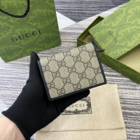 【GUCCI】グッチ 820692〔GGエンブレム〕ミニ ウォレット ベージュ＆ブラック