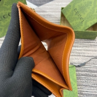 【GUCCI】グッチ 820692〔GGエンブレム〕ミニ ウォレット ベージュ＆ダークブラウン