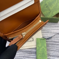 【GUCCI】グッチ 820692〔GGエンブレム〕ミニ ウォレット ベージュ＆ダークブラウン