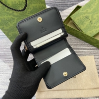 【GUCCI】グッチ 819131〔GGエンブレム〕ミニジップウォレット ベージュ／ブラック