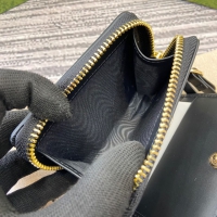 【GUCCI】グッチ 819131〔GGエンブレム〕ミニジップウォレット ベージュ／ブラック