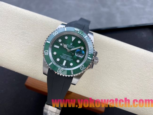ロレックスコピー サブマリーナー 40mm 126610LV“グリーンダイアル・グリーンセラミックベゼル・904Lステンレス仕様” ユニセックスモデル