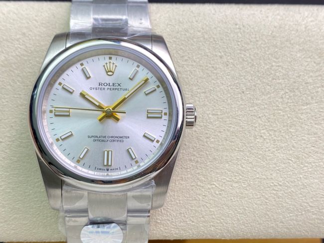 ロレックスコピー パーペチュアル（Oyster Perpetual）36mm 278240“ホワイト・ダイヤル＋ゴールド・バーインデックス＋ポリッシュベゼル＋316Lスチールブレスレット” レディース専用モデル