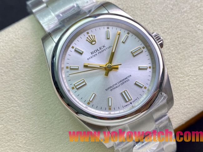 ロレックスコピー パーペチュアル（Oyster Perpetual）36mm 278240“ホワイト・ダイヤル＋ゴールド・バーインデックス＋ポリッシュベゼル＋316Lスチールブレスレット” レディース専用モデル