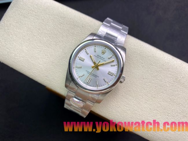 ロレックスコピー パーペチュアル（Oyster Perpetual）36mm 278240“ホワイト・ダイヤル＋ゴールド・バーインデックス＋ポリッシュベゼル＋316Lスチールブレスレット” レディース専用モデル
