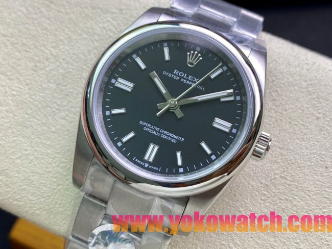 ロレックスコピー オイスター・パーペチュアル（Oyster Perpetual）36mm 278240“ダークグリーン・ダイヤル＋シルバー・バーインデックス＋ポリッシュベゼル＋316Lスチールブレスレット” レディース専用モデル