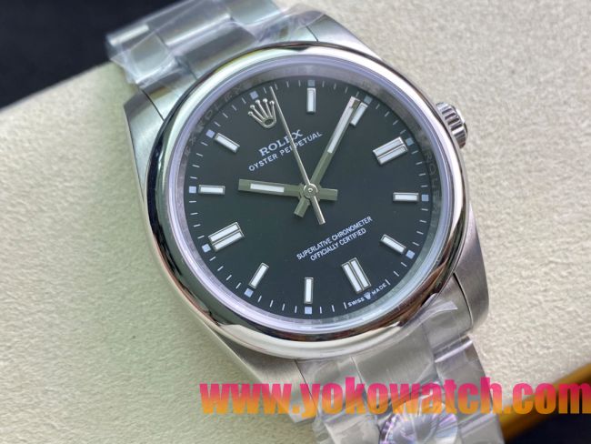 ロレックスコピー オイスター・パーペチュアル（Oyster Perpetual）36mm 278240“ダークグリーン・ダイヤル＋シルバー・バーインデックス＋ポリッシュベゼル＋316Lスチールブレスレット” レディース専用モデル