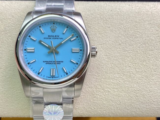 ロレックスコピー オイスター・パーペチュアル（Oyster Perpetual）36mm 278240“スカイブルー・ダイヤル＋シルバー・バーインデックス＋ポリッシュベゼル＋316Lスチールブレスレット” レディース専用モデル