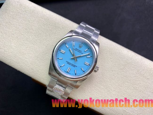 ロレックスコピー オイスター・パーペチュアル（Oyster Perpetual）36mm 278240“スカイブルー・ダイヤル＋シルバー・バーインデックス＋ポリッシュベゼル＋316Lスチールブレスレット” レディース専用モデル