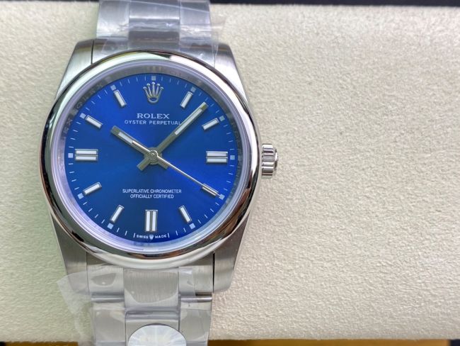 ロレックスコピー オイスター・パーペチュアル（Oyster Perpetual）36mm 278240“インディゴブルー・ダイヤル＋シルバー・バーインデックス＋ポリッシュベゼル＋316Lスチールブレスレット” レディース専用モデル
