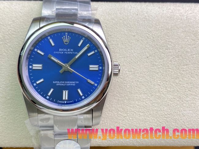 ロレックスコピー オイスター・パーペチュアル（Oyster Perpetual）36mm 278240“インディゴブルー・ダイヤル＋シルバー・バーインデックス＋ポリッシュベゼル＋316Lスチールブレスレット” レディース専用モデル