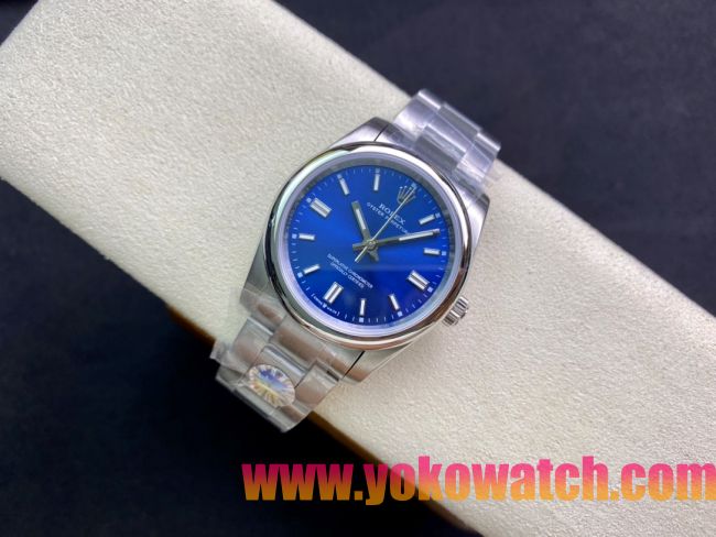 ロレックスコピー オイスター・パーペチュアル（Oyster Perpetual）36mm 278240“インディゴブルー・ダイヤル＋シルバー・バーインデックス＋ポリッシュベゼル＋316Lスチールブレスレット” レディース専用モデル
