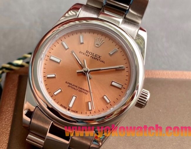 ロレックスコピー オイスター・パーペチュアル（Oyster Perpetual）31mm 277200“ピンクゴールド・ダイヤル＋シルバー・バーインデックス＋ポリッシュベゼル＋316Lスチールブレスレット” レディース専用モデル