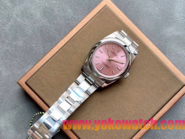 ロレックスコピー オイスター・パーペチュアル（Oyster Perpetual）31mm 277200“ピンク・ダイヤル＋シルバー・バーインデックス＋ポリッシュベゼル＋316Lスチールブレスレット” レディース専用モデル