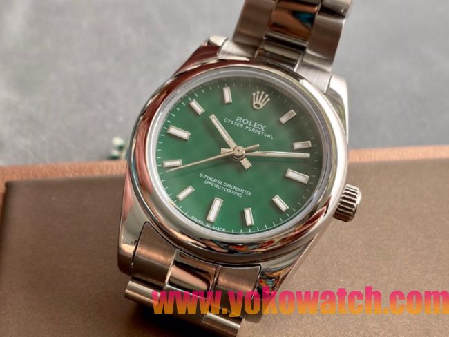 ロレックスコピー オイスター・パーペチュアル（Oyster Perpetual）31mm 277200“グリーン・ダイヤル＋シルバー・バーインデックス＋ポリッシュベゼル＋316Lスチールブレスレット” レディース専用モデル