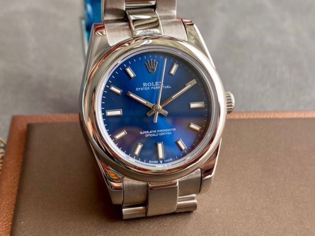 ロレックスコピー オイスター・パーペチュアル（Oyster Perpetual）31mm 277200“ブルー・ダイヤル＋シルバー・バーインデックス＋ポリッシュベゼル＋316Lスチールブレスレット” レディース専用モデル