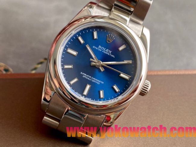 ロレックスコピー オイスター・パーペチュアル（Oyster Perpetual）31mm 277200“ブルー・ダイヤル＋シルバー・バーインデックス＋ポリッシュベゼル＋316Lスチールブレスレット” レディース専用モデル