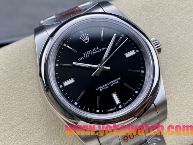ロレックスコピー オイスター・パーペチュアル（Oyster Perpetual）41mm 124300“ブラック・ダイヤル＋シルバー・バーインデックス＋ポリッシュベゼル＋316Lスチールブレスレット” メンズ専用モデル