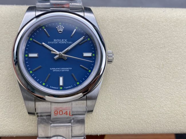ロレックスコピー オイスター・パーペチュアル（Oyster Perpetual）41mm 124300“ディープブルー・ダイヤル＋シルバー・バーインデックス＋ポリッシュベゼル＋316Lスチールブレスレット” メンズ専用モデル