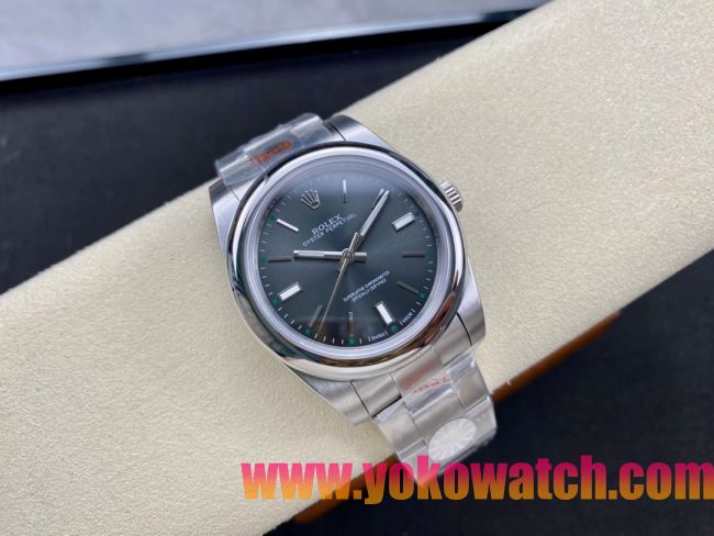 ロレックスコピー オイスター・パーペチュアル（Oyster Perpetual）41mm 124300“ダークグレー・ダイヤル＋シルバー・バーインデックス＋ポリッシュベゼル＋316Lスチールブレスレット” メンズ専用モデル