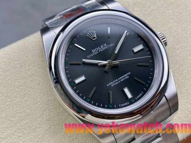 ロレックスコピー オイスター・パーペチュアル（Oyster Perpetual）41mm 124300“ダークグレー・ダイヤル＋シルバー・バーインデックス＋ポリッシュベゼル＋316Lスチールブレスレット” メンズ専用モデル