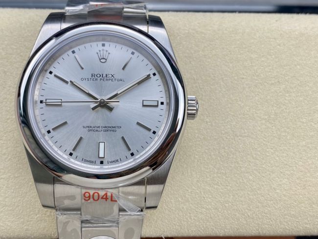 ロレックスコピー オイスター・パーペチュアル（Oyster Perpetual）41mm 124300“シルバー・ダイヤル＋シルバー・バーインデックス＋ポリッシュベゼル＋316Lスチールブレスレット” メンズ専用モデル