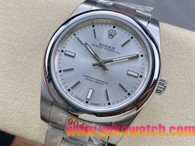 ロレックスコピー オイスター・パーペチュアル（Oyster Perpetual）41mm 124300“シルバー・ダイヤル＋シルバー・バーインデックス＋ポリッシュベゼル＋316Lスチールブレスレット” メンズ専用モデル