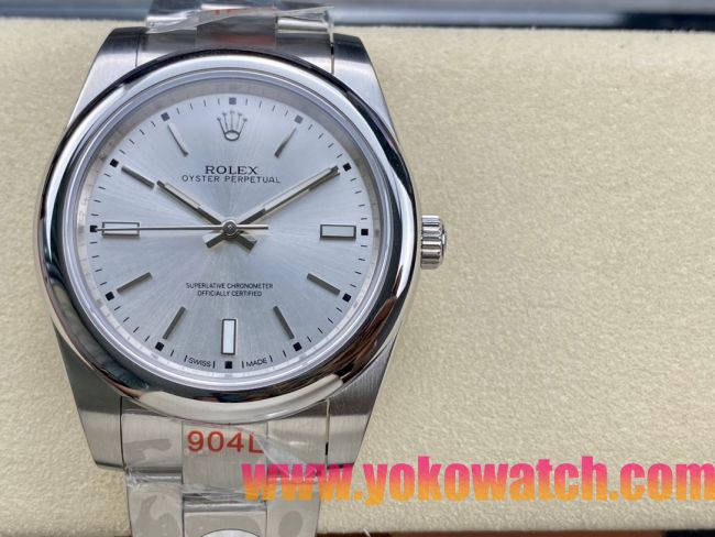 ロレックスコピー オイスター・パーペチュアル（Oyster Perpetual）41mm 124300“シルバー・ダイヤル＋シルバー・バーインデックス＋ポリッシュベゼル＋316Lスチールブレスレット” メンズ専用モデル