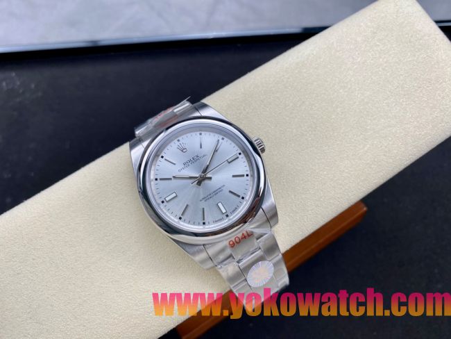 ロレックスコピー オイスター・パーペチュアル（Oyster Perpetual）41mm 124300“シルバー・ダイヤル＋シルバー・バーインデックス＋ポリッシュベゼル＋316Lスチールブレスレット” メンズ専用モデル