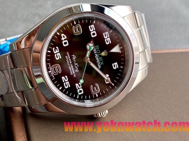 ロレックスコピー エア・キング（Air-King）41mm 126900“ブラック・ダイヤル＋ホワイト・アラビア数字インデックス＋ポリッシュベゼル＋316Lスチールブレスレット” メンズ専用モデル