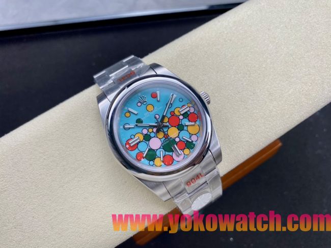 ロレックスコピー オイスター・パーペチュアル（Oyster Perpetual）41mm 126000“ティファニーカラー＋バルーン盤デザイン＋スチールブレスレット” メンズ専用モデル 