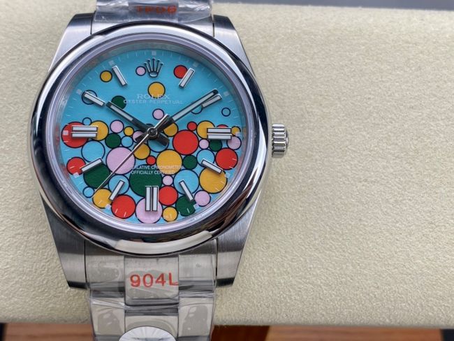 ロレックスコピー オイスター・パーペチュアル（Oyster Perpetual）41mm 126000“ティファニーカラー＋バルーン盤デザイン＋スチールブレスレット” メンズ専用モデル 