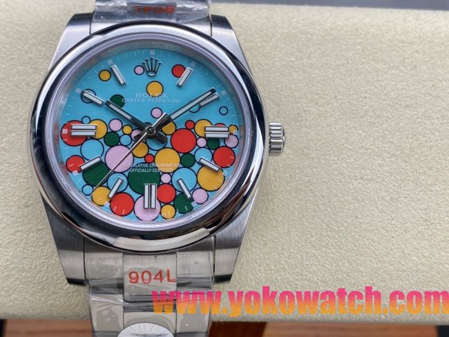 ロレックスコピー オイスター・パーペチュアル（Oyster Perpetual）41mm 126000“ティファニーカラー＋バルーン盤デザイン＋スチールブレスレット” メンズ専用モデル 