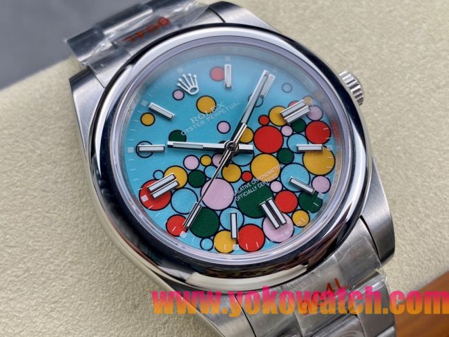 ロレックスコピー オイスター・パーペチュアル（Oyster Perpetual）41mm 126000“ティファニーカラー＋バルーン盤デザイン＋スチールブレスレット” メンズ専用モデル 