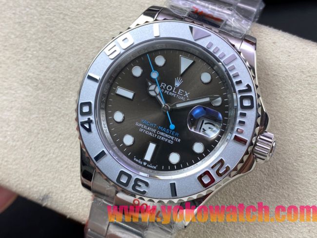 ロレックスコピー ヤット・マスター（Yacht-Master）40mm 126622“アイスブルー・アラビア数字インデックス＋細粒ベゼル仕上げ＋316Lスチールブレスレット” メンズ専用モデル