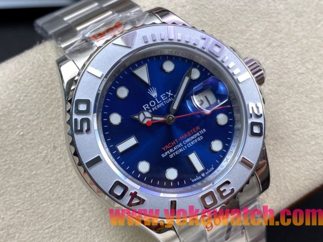 ロレックスコピー ヤット・マスター（Yacht-Master）40mm 126622“アイスブルー・ダイヤル＋細粒ベゼル仕上げ＋316Lスチールブレスレット” メンズ専用モデル