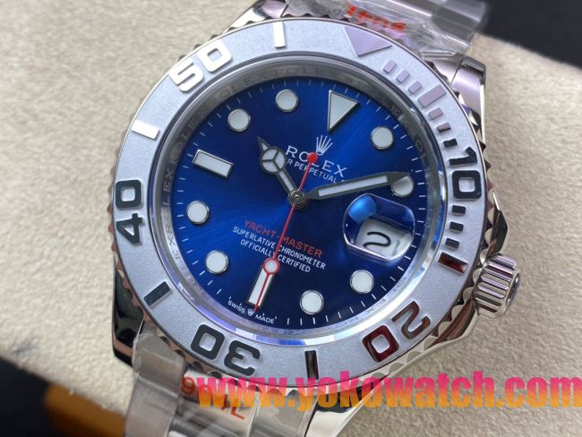 ロレックスコピー ヤット・マスター（Yacht-Master）40mm 126622“アイスブルー・ダイヤル＋細粒ベゼル仕上げ＋316Lスチールブレスレット” メンズ専用モデル