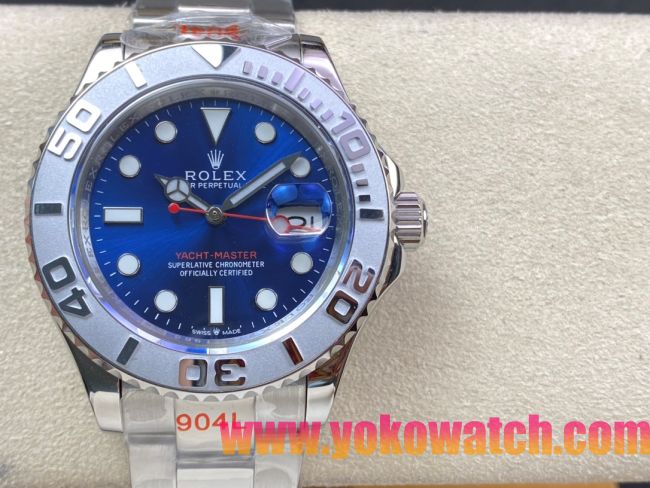 ロレックスコピー ヤット・マスター（Yacht-Master）40mm 126622“アイスブルー・ダイヤル＋細粒ベゼル仕上げ＋316Lスチールブレスレット” メンズ専用モデル