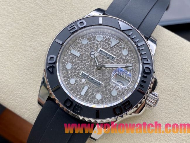 ロレックスコピー ヤット・マスター（Yacht-Master）40mm 126622RBR“ダイヤモンド・ダイヤル＋ステンレスケース＋セラミックベゼル＋ラバーブレスレット” メンズ専用モデル