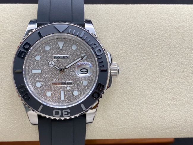 ロレックスコピー ヤット・マスター（Yacht-Master）40mm 126622RBR“ダイヤモンド・ダイヤル＋ステンレスケース＋セラミックベゼル＋ラバーブレスレット” メンズ専用モデル