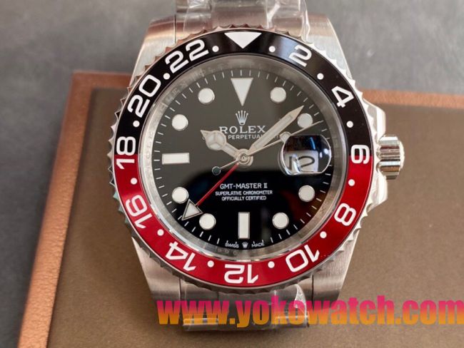 ロレックスコピー GMT-Master II（グリーンニッチ）41mm 126710BLNR“ブラック・ダイヤル＋ステンレスケース＋バイカラーアルミニウムベゼル＋オイスターブレスレット” メンズ専用モデル