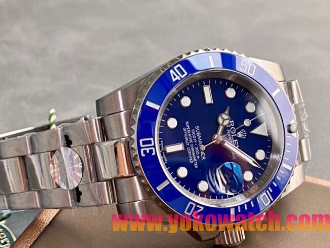 ロレックスコピー サブマリーナー（SUB）40mm 126610LB“ブルー・ベゼル＋ブルー・ダイヤル＋ステンレススチールケース＋オイスターブレスレット” メンズ専用モデル