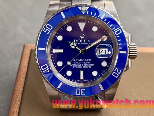 ロレックスコピー サブマリーナー（SUB）41mm 126610LB“ブルー・ベゼル＋ブルー・ダイヤル＋ステンレススチールケース＋オイスターブレスレット” メンズ専用モデル