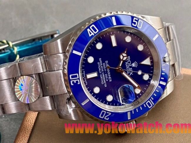 ロレックスコピー サブマリーナー（SUB）41mm 126610LB“ブルー・ベゼル＋ブルー・ダイヤル＋ステンレススチールケース＋オイスターブレスレット” メンズ専用モデル