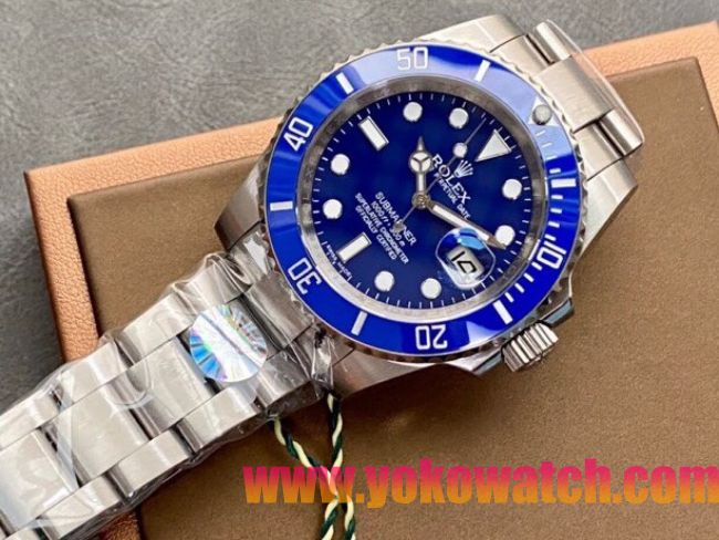 ロレックスコピー サブマリーナー（SUB）41mm 126610LB“ブルー・ベゼル＋ブルー・ダイヤル＋ステンレススチールケース＋オイスターブレスレット” メンズ専用モデル