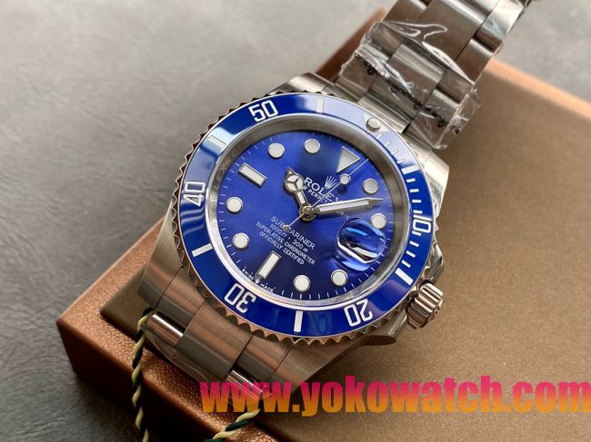 ロレックスコピー サブマリーナー（SUB）40mm 126610LB“新・ブルー・ベゼル＋新・ブルー・ダイヤル＋ステンレススチールケース＋オイスターブレスレット” メンズ専用モデル