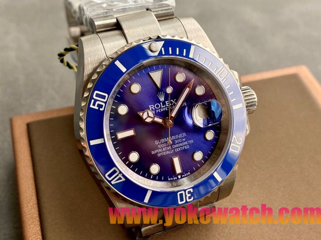 ロレックスコピー サブマリーナー（SUB）40mm 126610LB“新・ブルー・ベゼル＋新・ブルー・ダイヤル＋ステンレススチールケース＋オイスターブレスレット” メンズ専用モデル